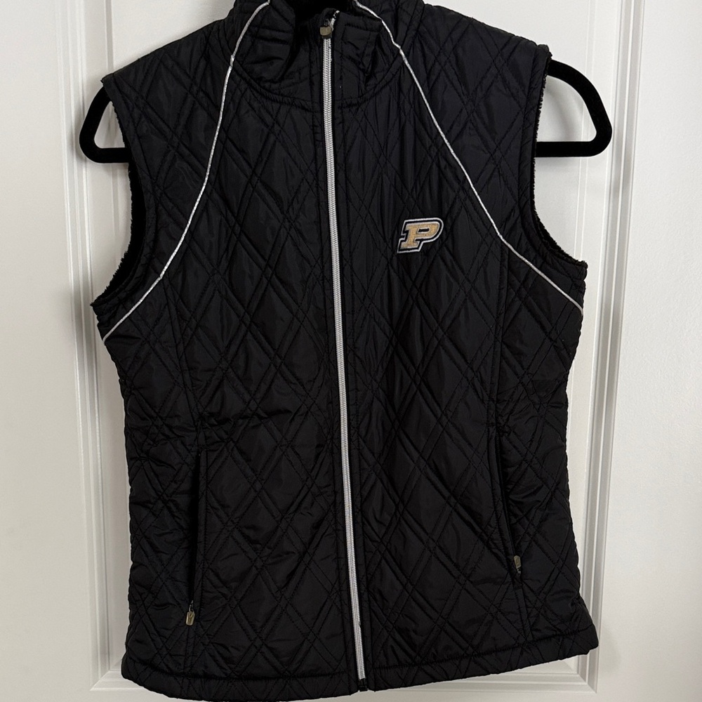 Purdue Women’s Black Quilted Vest